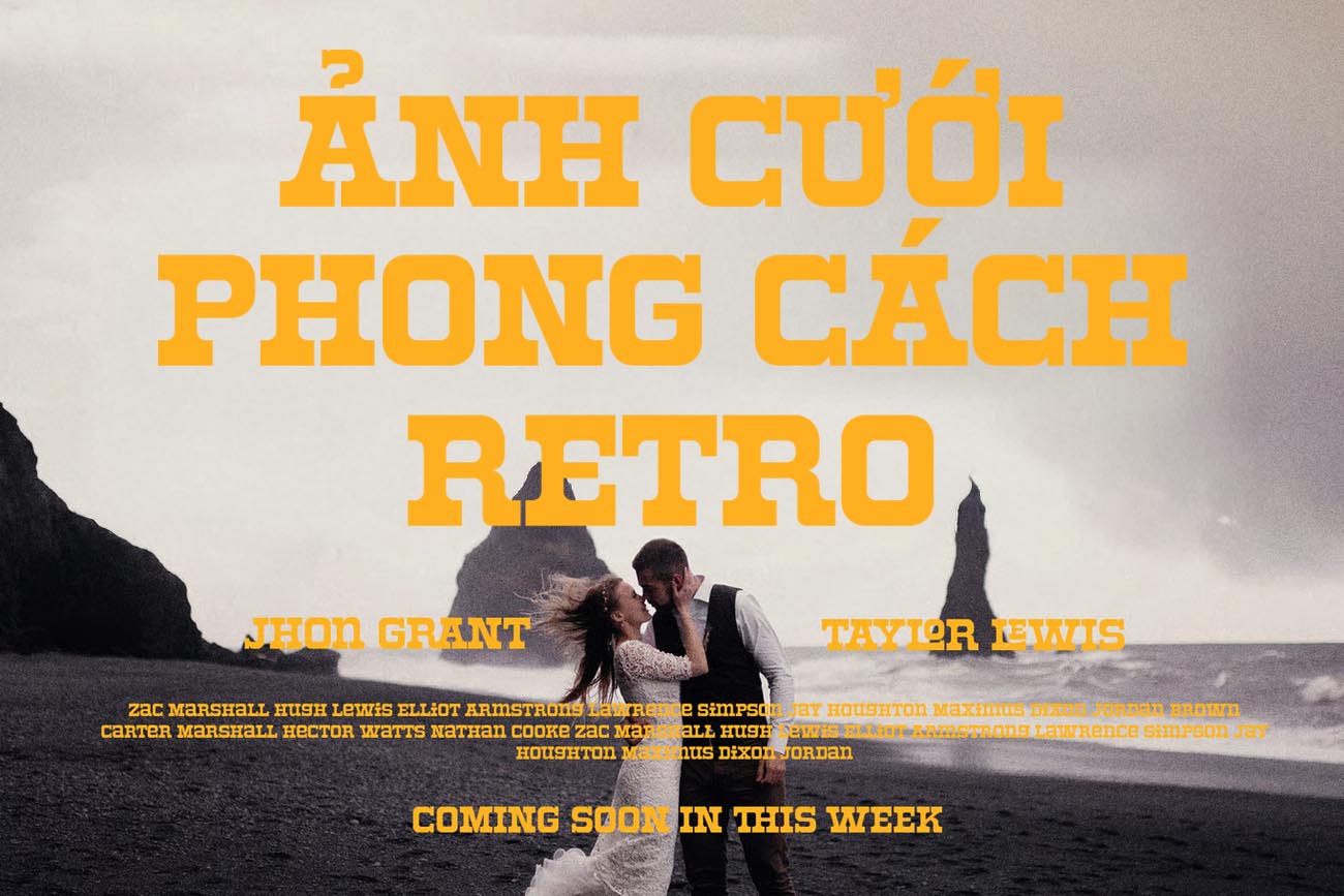 Font chữ Display đậm chất Retro TH Roge Việt hóa Font chữ Display đậm chất Retro TH Roge Việt hóa